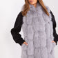 A.T.  European Women's Faux Fur Hooded Winter Vest/Gilet-up to 3XL