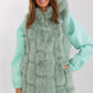 A.T.  European Women's Faux Fur Hooded Winter Vest/Gilet-up to 3XL
