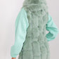 A.T.  European Women's Faux Fur Hooded Winter Vest/Gilet-up to 3XL