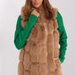 A.T.  European Women's Faux Fur Hooded Winter Vest/Gilet-up to 3XL