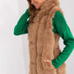 A.T.  European Women's Faux Fur Hooded Winter Vest/Gilet-up to 3XL