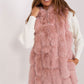 A.T.  European Women's Faux Fur Hooded Winter Vest/Gilet-up to 3XL