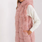 A.T.  European Women's Faux Fur Hooded Winter Vest/Gilet-up to 3XL