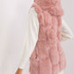 A.T.  European Women's Faux Fur Hooded Winter Vest/Gilet-up to 3XL
