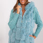 A.T.  European Women's Faux Fur Hooded Winter Vest/Gilet-up to 3XL