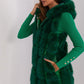A.T.  European Women's Faux Fur Hooded Winter Vest/Gilet-up to 3XL
