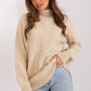 A.T. Oversized European Knitted Turtleneck Sweater-model 189230