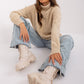 A.T. Oversized European Knitted Turtleneck Sweater-model 189230