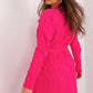 BADU Knitted Open Cardigan with a Belt-model 187754
