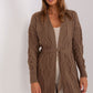 BADU Knitted Open Cardigan with a Belt-model 187754