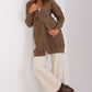 BADU Knitted Open Cardigan with a Belt-model 187754
