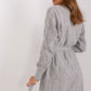 BADU Knitted Open Cardigan with a Belt-model 187754