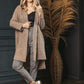 PEEKABOO European Knitted Open Cardigan with Hoodie-model 188771