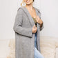 PEEKABOO European Knitted Open Cardigan with Hoodie-model 188771