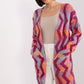 A.T. Geometric European Open Cardigan-model 188856