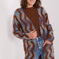 A.T. Geometric European Open Cardigan-model 188856