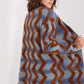 A.T. Geometric European Open Cardigan-model 188856