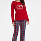 HENDERSON 2 Piece "Joyful Christmas" Graphic European Christmas Pajama  Set