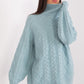A.T. Oversized European Knitted Turtleneck Sweater-model 189230