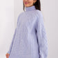 A.T. Oversized European Knitted Turtleneck Sweater-model 189230