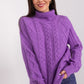 A.T. Oversized European Knitted Turtleneck Sweater-model 189230