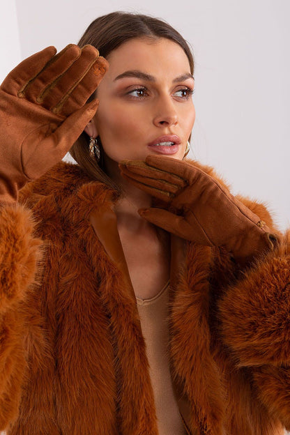 A.T. European Elegant Women's Winter Gloves with Decorative Braids on Wrist