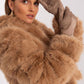 A.T.  Women's European Winter Gloves with Leather Detail