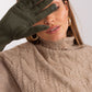 A.T.  Women's European Winter Gloves with Leather Detail