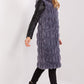 AT European Textured Plush Calf-length Hooded Vest/Gilet