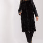 AT European Textured Plush Calf-length Hooded Vest/Gilet