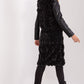 AT European Textured Plush Calf-length Hooded Vest/Gilet
