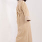 LAKERTA European Belted Ankle-length Coat with Fur Collar and Wrist