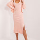 BADU 2 Piece European Ribbed Sweater Dress and Cardigan Set