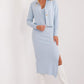 BADU 2 Piece European Ribbed Sweater Dress and Cardigan Set