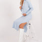 BADU 2 Piece European Ribbed Sweater Dress and Cardigan Set