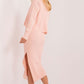 BADU 2 Piece European Ribbed Sweater Dress and Cardigan Set