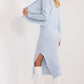 BADU 2 Piece European Ribbed Sweater Dress and Cardigan Set