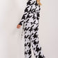 LAKERTA 2 Piece European Belted Top & Pant Set