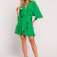 MOE Europen Women's Mini Flare Wrap Dress