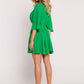 MOE Europen Women's Mini Flare Wrap Dress