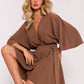 MOE Europen Women's Mini Flare Wrap Dress