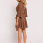 MOE Europen Women's Mini Flare Wrap Dress