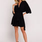 MOE Europen Women's Mini Flare Wrap Dress