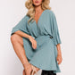 MOE Europen Women's Mini Flare Wrap Dress