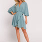 MOE Europen Women's Mini Flare Wrap Dress