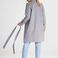 FIGL Classic Unbuttoned Belted European Coat