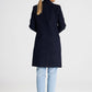 FIGL Classic European Collar Padded Coat with Buttons