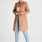 FIGL Classic European Collar Padded Coat with Buttons