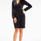 AWANA Sophisticated Knee-length Wrap Dress