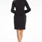 AWANA Sophisticated Knee-length Wrap Dress